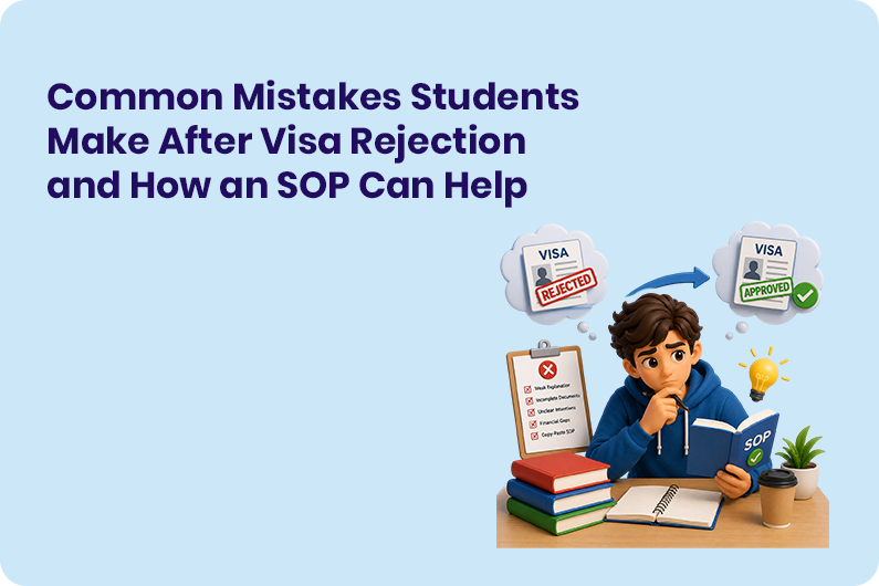 Common Mistakes Students Make After Visa Rejection and How an SOP Can Help