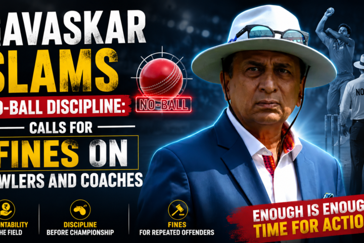 Gavaskar Slams No-Ball Discipline
