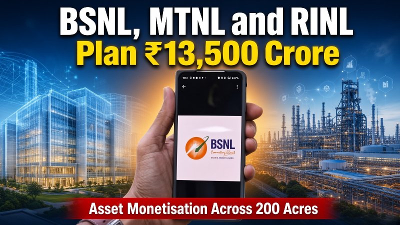 BSNL MTNL RINL Asset Monetisation